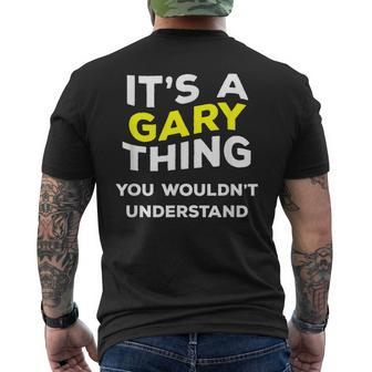 It's A Gary Thing Name Boys Men's T-shirt Back Print - Seseable