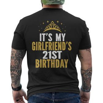 It's My Girlfriend's 21St Birthday 21 Years Old Woman Men's T-shirt Back Print - Seseable