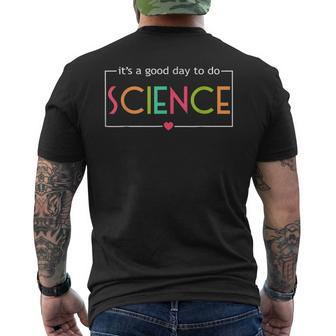 Its A Good Day To Do Science Test Day Teachers Kid Men's T-shirt Back Print - Seseable