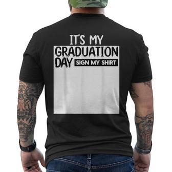 It's My Graduation Day Sign My Graduation 2024 Boys Men's T-shirt Back Print - Monsterry UK