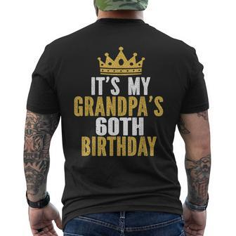 It's My Grandpa's 60Th Birthday 60 Years Old Men Men's T-shirt Back Print - Monsterry CA