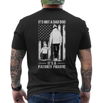 It's Not A Dad Bod It's A Father-Figure Dad & Son Walking Men's T-shirt Back Print - Monsterry AU