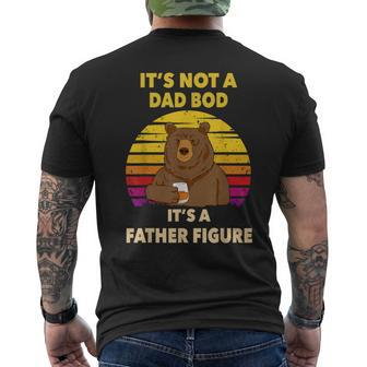 It's Not A Dad Bod Father Figure Not Dad Bod Drinking Bear Men's T-shirt Back Print - Thegiftio UK