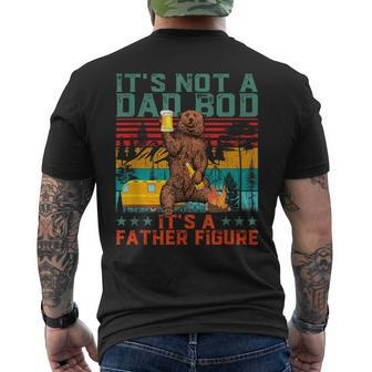 It's Not A Dad Bod It's Father Figure Bear Beer Lovers Men's T-shirt Back Print - Monsterry DE