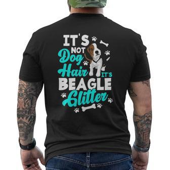 It's Not Dog Hair It's Beagle Glitter Beagle Owner Men's T-shirt Back Print | Mazezy