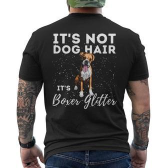 It's Not Dog Hair It's Boxer Glitter German Boxer Dog Owner Men's T-shirt Back Print | Mazezy DE