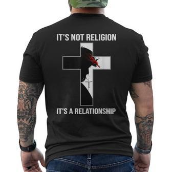 It's Not A Religion It's A Personal Relationship Men's T-shirt Back Print - Monsterry AU