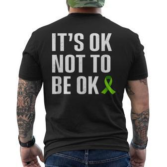 It's Ok Not To Be Ok Mental Health Matters Men's T-shirt Back Print - Monsterry AU