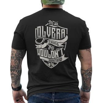 It's An Olvera Thing You Wouldn't Understand Classic Name Mens Back Print T-shirt - Seseable