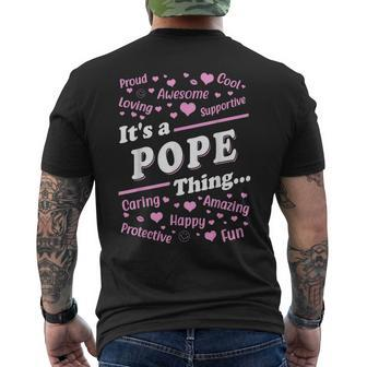 It's A Pope Thing Proud Family Surname Pope Men's T-shirt Back Print - Seseable