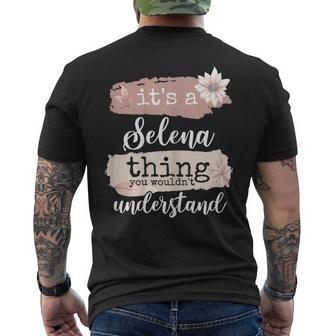 It's A Selena Thing Men's T-shirt Back Print - Seseable