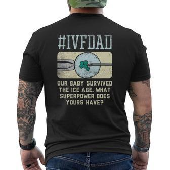 Ivf Dad Ivf Transfer Day Embryo Transfer Mens Back Print T-shirt | Mazezy