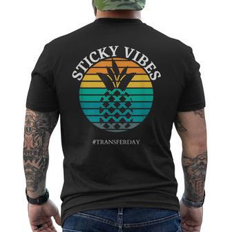 Ivf Embryo Transfer Day Pineapple Men's T-shirt Back Print - Monsterry DE