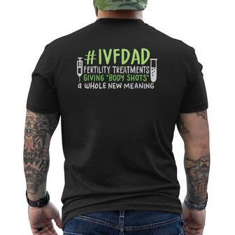 Ivfdad Fertility Treatments On Transfer Day Mens Back Print T-shirt | Mazezy