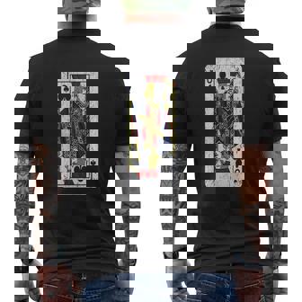 Jack Of Clubs Playing Card Mens Back Print T-shirt - Thegiftio UK