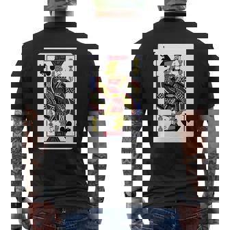 Jack Of Spades Playing Card T-Shirt Mens Back Print T-shirt - Thegiftio UK