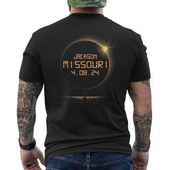 Jackson Missouri Mo Total Solar Eclipse April 8 2024 4-8 Men's T-shirt Back Print | Mazezy