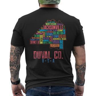 Jacksonville And Duval County Men's T-shirt Back Print - Monsterry