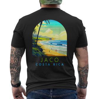 Jaco Travel Traveling Trip Summer Vacation Jaco Costa Rica Men's T-shirt Back Print - Monsterry UK