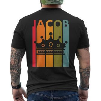 Jacob Idea For Boys Retro First Name Vintage Jacob Men's T-shirt Back Print - Monsterry