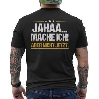 Jaha Mache Ich Jaha Mache Ich Mahogany Mit T-Shirt mit Rückendruck - Seseable