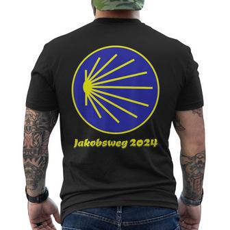 Jakobsweg 2024 Pilgrim Shell T-Shirt mit Rückendruck - Seseable