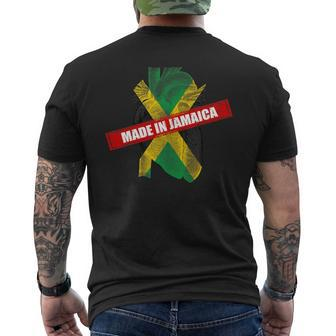 Jamaica Heart For Jamaican Jamaicans Del Mundo Men's T-shirt Back Print - Thegiftio UK