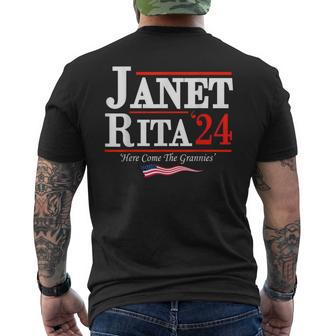 Janet And Rita 2024 Here Come The Grannies Men's T-shirt Back Print - Seseable