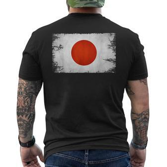Japan Flag Japanese Pride Asian-American Men's T-shirt Back Print - Monsterry
