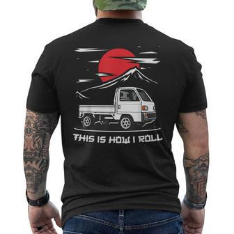 Japan Mini Truck Kei Car Cab Over Compact 4Wd Off Road Truck Men's T-shirt Back Print - Thegiftio UK
