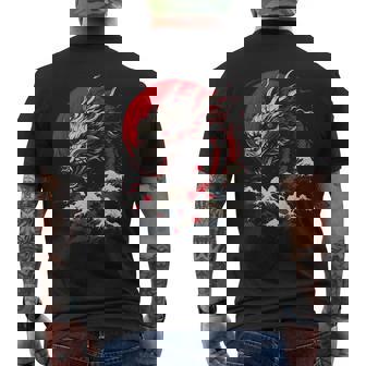 Japanese Japanese Japanese Landscape Mythology Men's T-shirt Back Print - Thegiftio