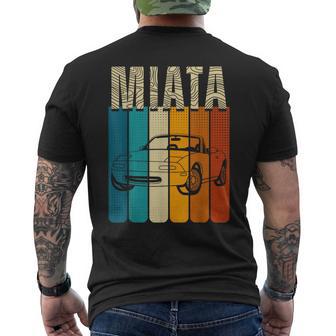 Japanese Miata Car Retro Vintage Sports Car Legend 90S Men's T-shirt Back Print - Seseable