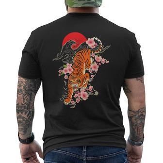 Japanese Tiger Zoologist Wild Animal Zoo Lover Safari Men's T-shirt Back Print - Thegiftio UK