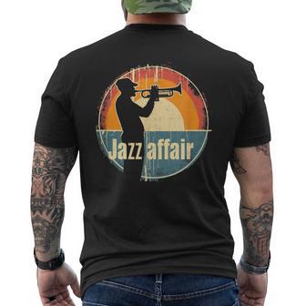 Jazz Affair Vintage Retro Jazz Lover Graphic Men's T-shirt Back Print - Monsterry UK