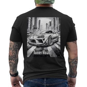 Jdm A80 Supra 2Jz Street Turbo Cars Fast Low Manga Racecar Men's T-shirt Back Print - Monsterry UK