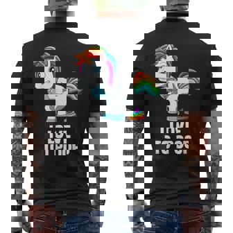 Je Aime La Licorne De Caca T-shirt imprimé au dos - Cadeauxyz