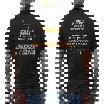 Je Ne Suis Pas Parfait Mais Je Suis Bourguignon T-shirt imprimé au dos - Cadeauxyz