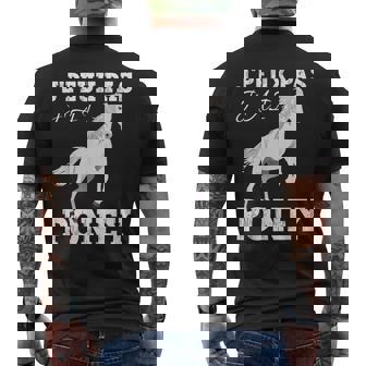Je Peux Pas J'ai Poney Child Je Peux Pas J'ai Poney Cheval T-shirt imprimé au dos - Cadeauxyz