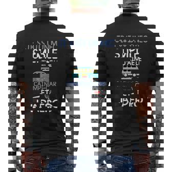 Je Suis Un Mec Simple J'aime Le T-shirt imprimé au dos - Cadeauxyz