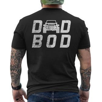 Jeepdad Bod Father's Day Men's T-shirt Back Print - Monsterry
