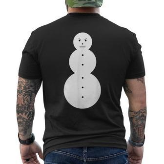 Jeezy Snowman Angry Snowman Men's T-shirt Back Print - Seseable