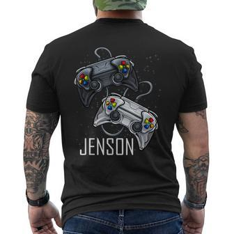Jenson Video Game Online Gaming Gamer Player Boys Name Men's T-shirt Back Print - Seseable