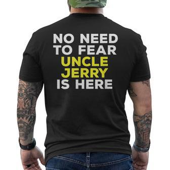 Jerry Uncle Family Graphic Name Men's T-shirt Back Print - Seseable