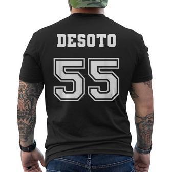 Jersey Style Desoto De Soto 55 1955 Antique Classic Car Men's T-shirt Back Print - Monsterry DE