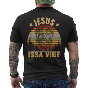 Jesus Issa Vibe Men's T-shirt Back Print - Monsterry