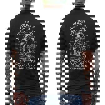 Jesus Made Me A Fisher Of Man -Christian Fishing Faith Verse Men's T-shirt Back Print | Mazezy