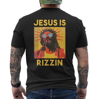 Jesus Is Rizzin Men's T-shirt Back Print - Monsterry UK