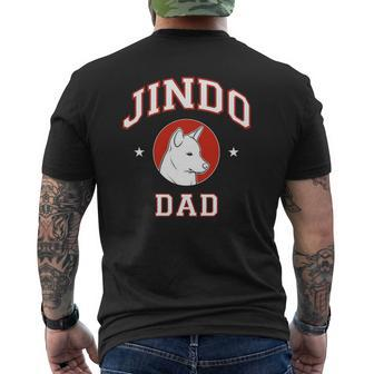 Jindo Dad Father's Day Mens Back Print T-shirt | Mazezy