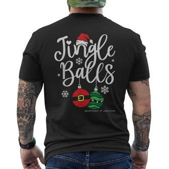 Jingle Balls Christmas Chest Nuts Matching Couple Chestnuts Mens Back Print T-shirt - Thegiftio