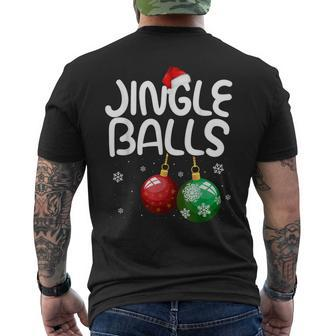 Jingle Balls Christmas Matching Couple Chestnuts V2 Mens Back Print T-shirt - Thegiftio UK